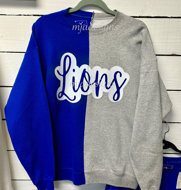 Lions Color Block Sweatshirt
