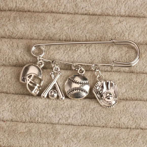 Baseball Brooch