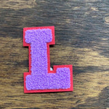 Varsity Letter Patch Chenille Alphabet Mix