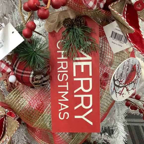 Merry Christmas Tag Ornament